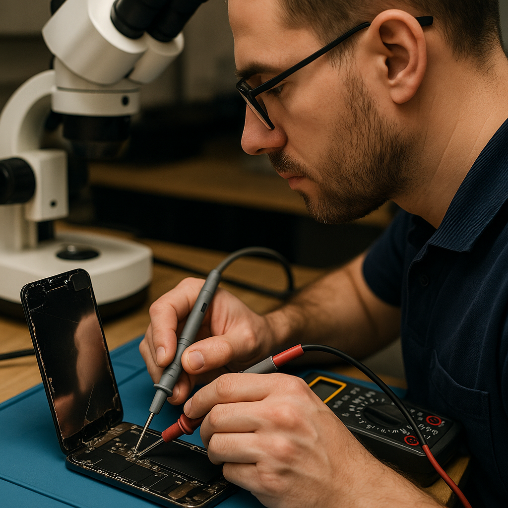 Szybka diagnostyka uszkodzonego ekranu iPhone - Szkolenia Apple – wiedza serwisowa i praktyczna diagnostyka