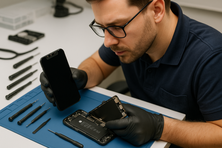 Wymiana ekranu iPhone'a krok po kroku - Szkolenia Apple – wiedza serwisowa i praktyczna diagnostyka