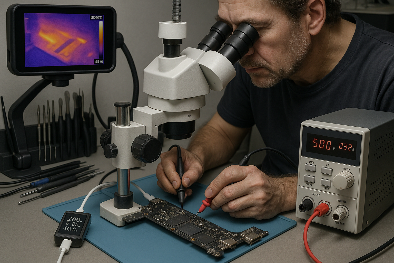 Najczęstsze awarie płyty głównej MacBooka - Szkolenia Apple – wiedza serwisowa i praktyczna diagnostyka