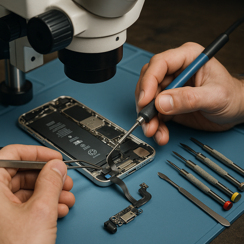 Naprawa gniazda słuchawkowego iPhone – metody - Szkolenia Apple – wiedza serwisowa i praktyczna diagnostyka