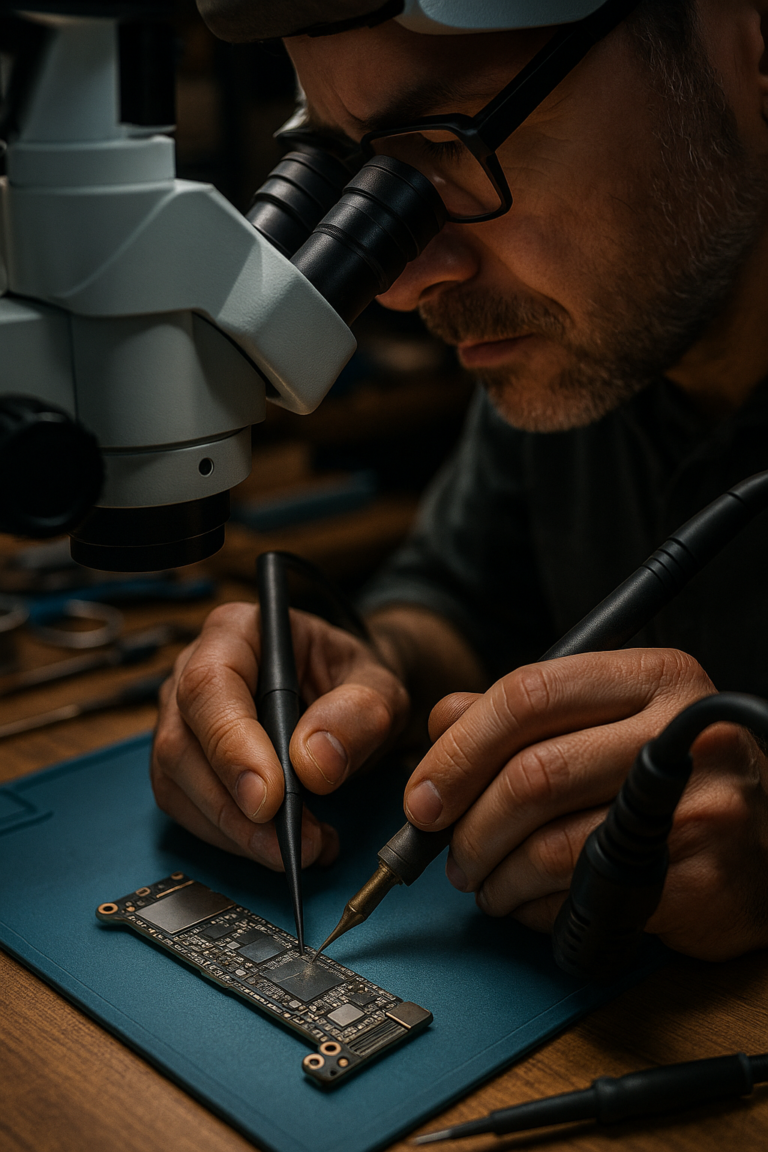 Najważniejsze umiejętności mikrolutowania Apple - Szkolenia Apple – wiedza serwisowa i praktyczna diagnostyka